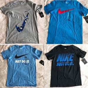 Lot of 4 NWT boys Nike t shirt size medium